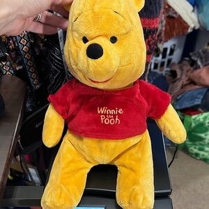 Disney Winnie the Pooh Stuffed Animal - Yellow and Red